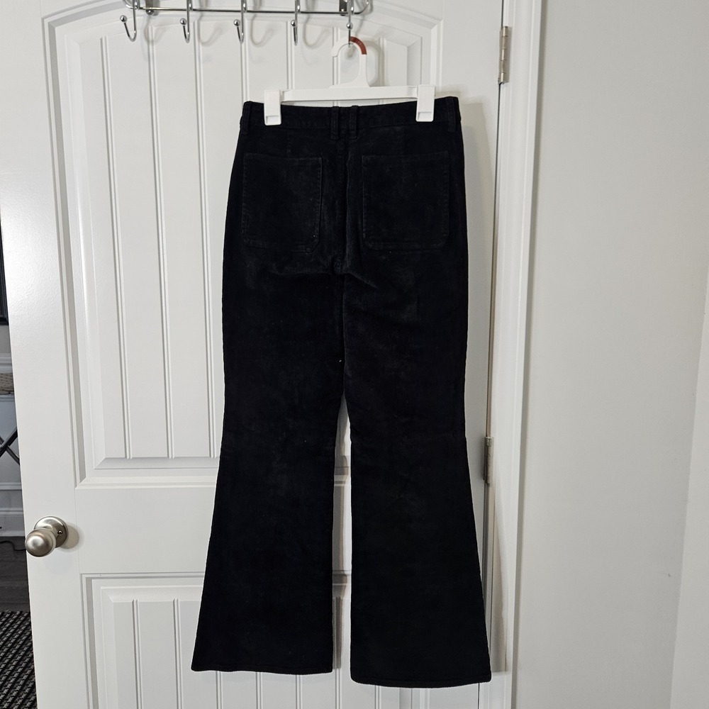 J.Crew Vintage Flare Pant In Corduroy Black Women's Size 28 - Picture 4 of 8